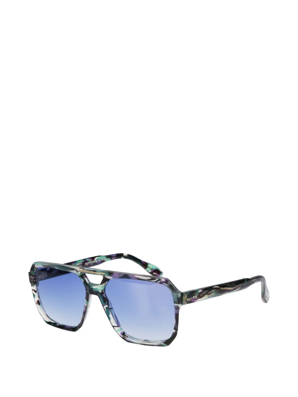 Kador Big Line 1 geometric-frame sunglasses - Zwart