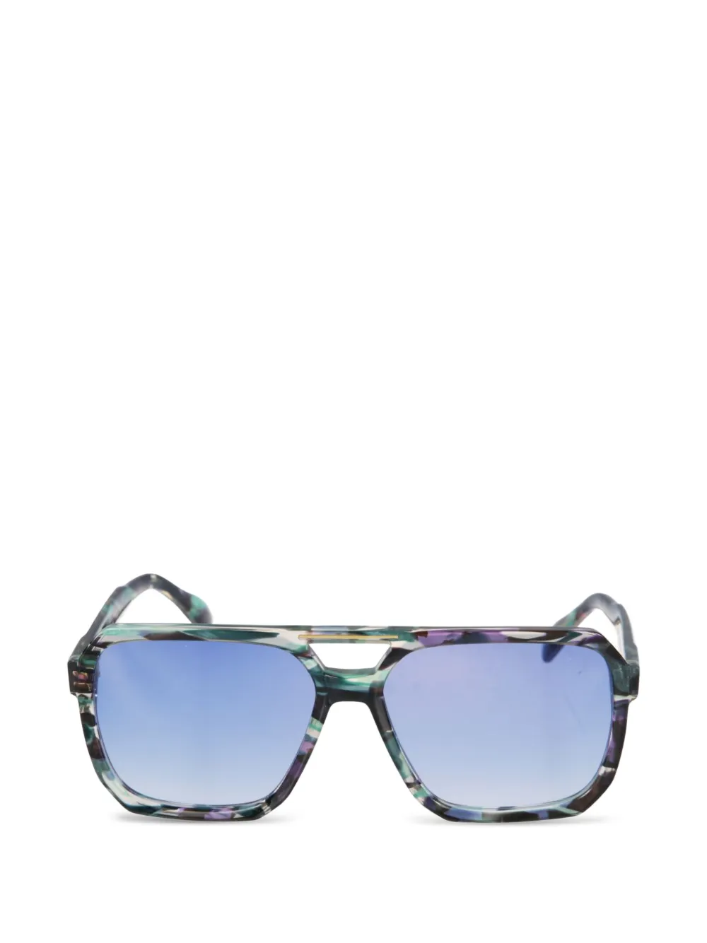 Kador Big Line 1 geometric-frame sunglasses - Nero