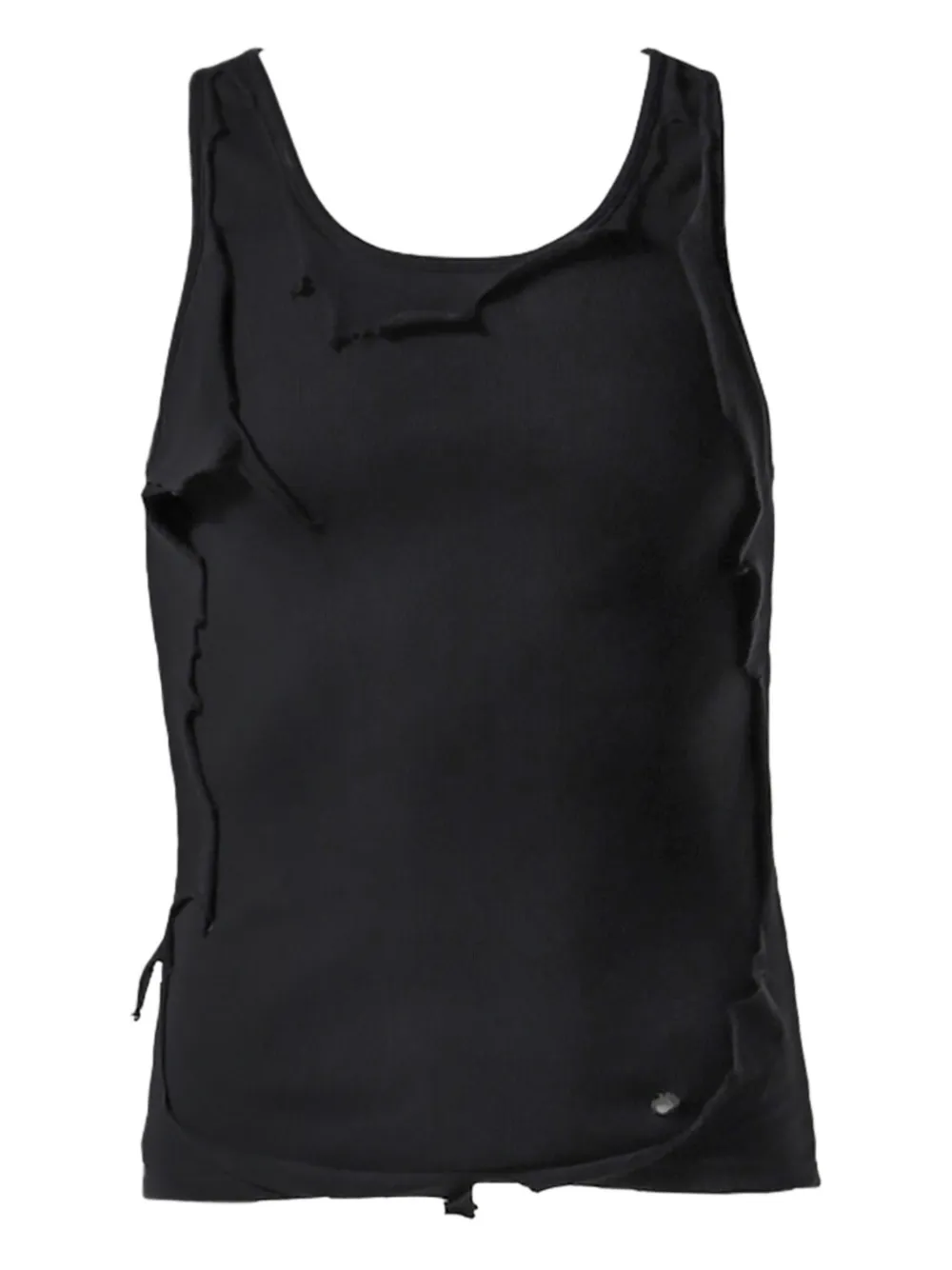 ALEXANDER DIGENOVA distressed tank top - Nero