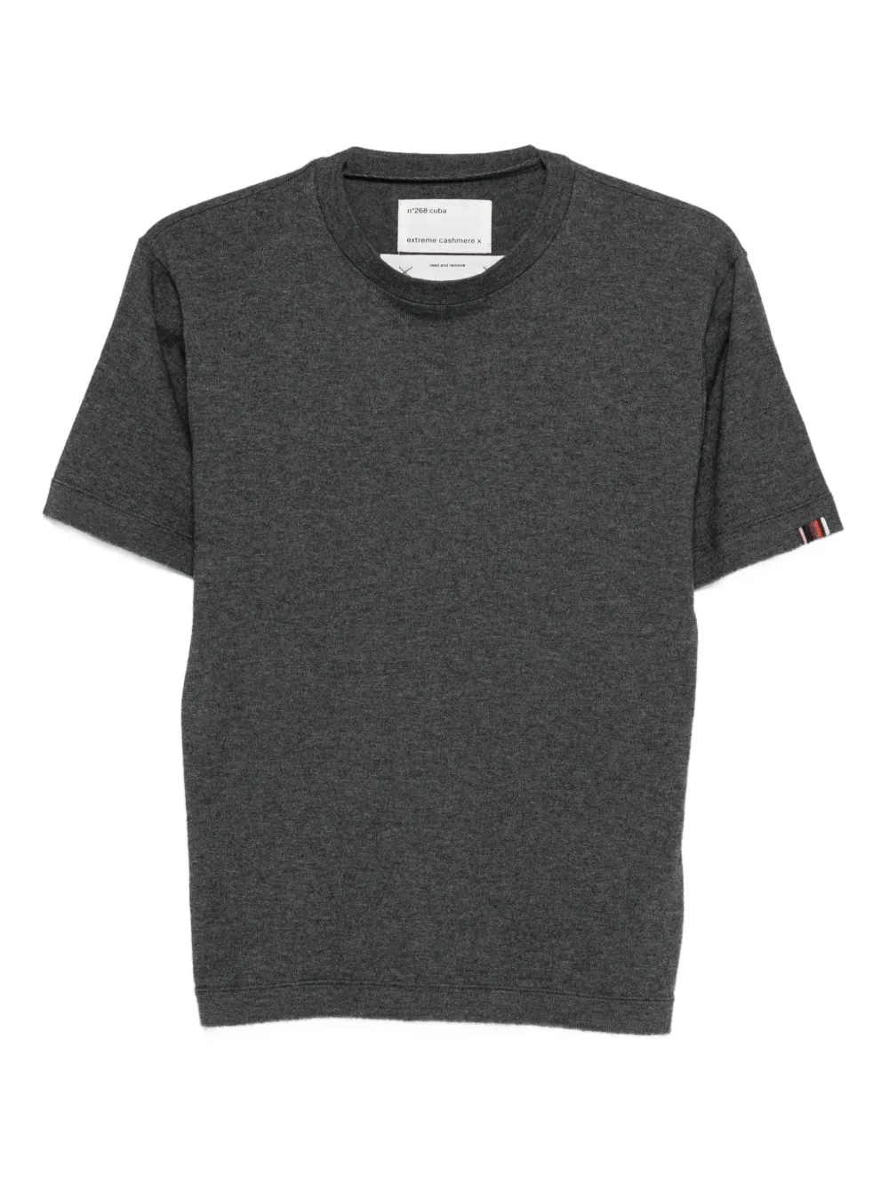 extreme cashmere T-shirt a righe - Grigio