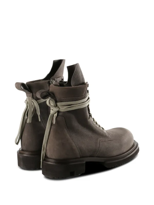 Rick Owens シャークソールレースアップブーツ Rick Owens レースアップ ブーツ | グレー | FARFETCH JP