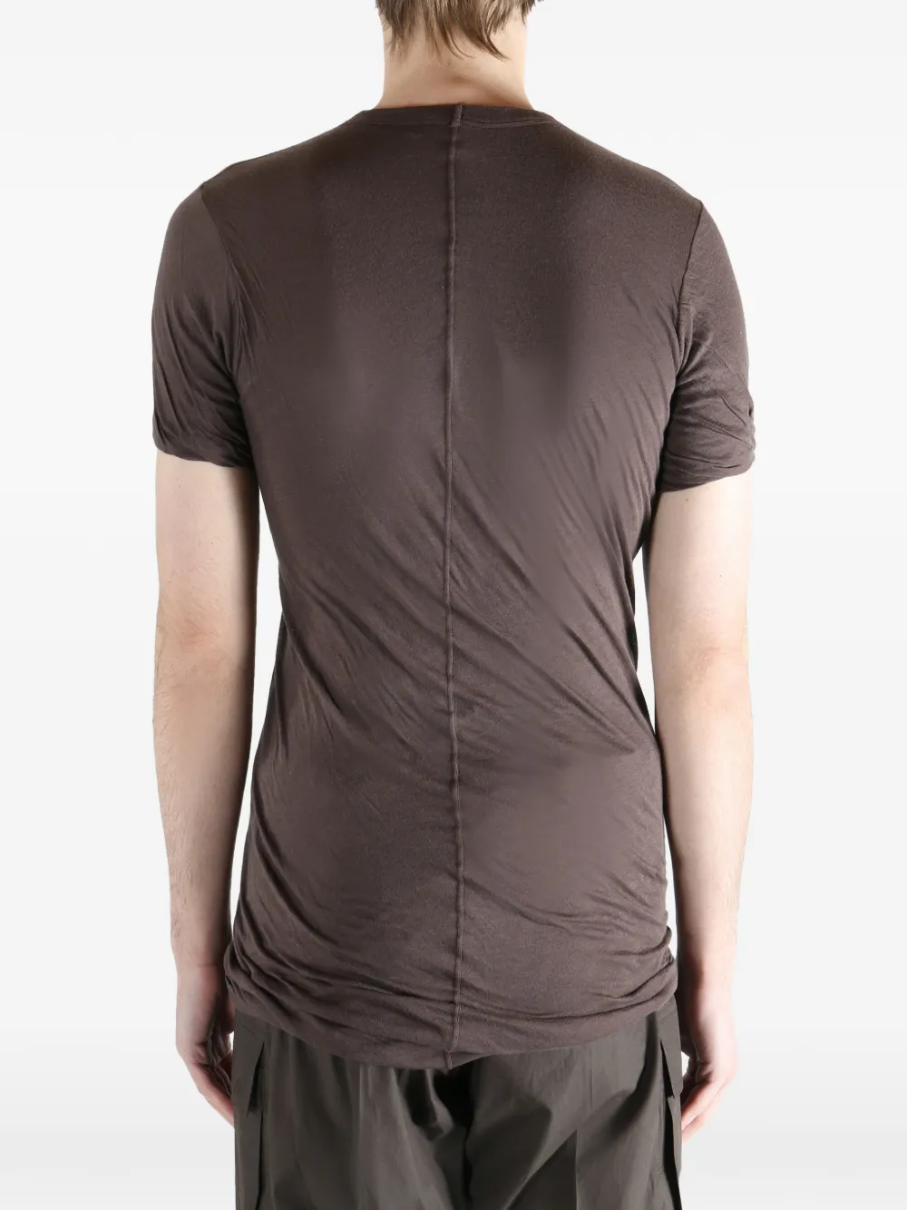 Rick Owens T-shirt van biologisch katoen Bruin