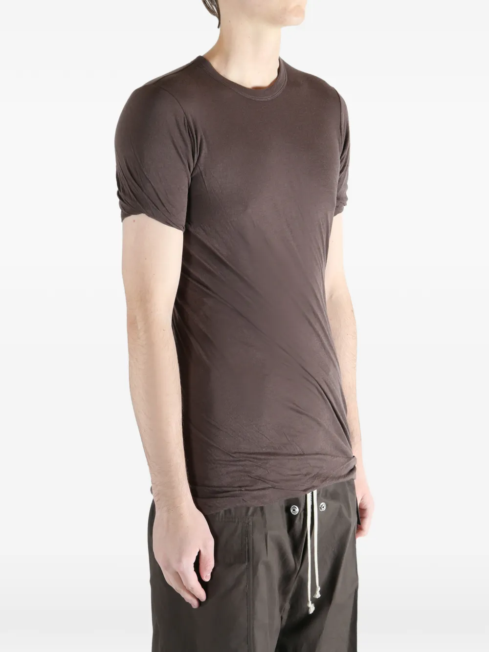 Rick Owens T-shirt van biologisch katoen Bruin