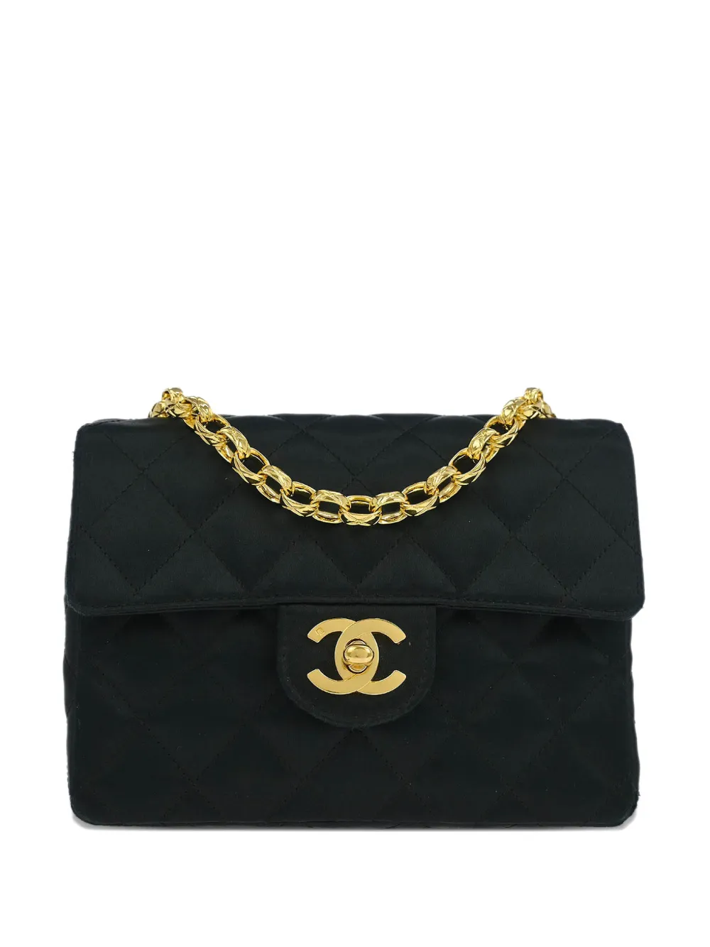 CHANEL Pre-Owned Borsa a spalla mini trapuntata con catena 1990 - Nero