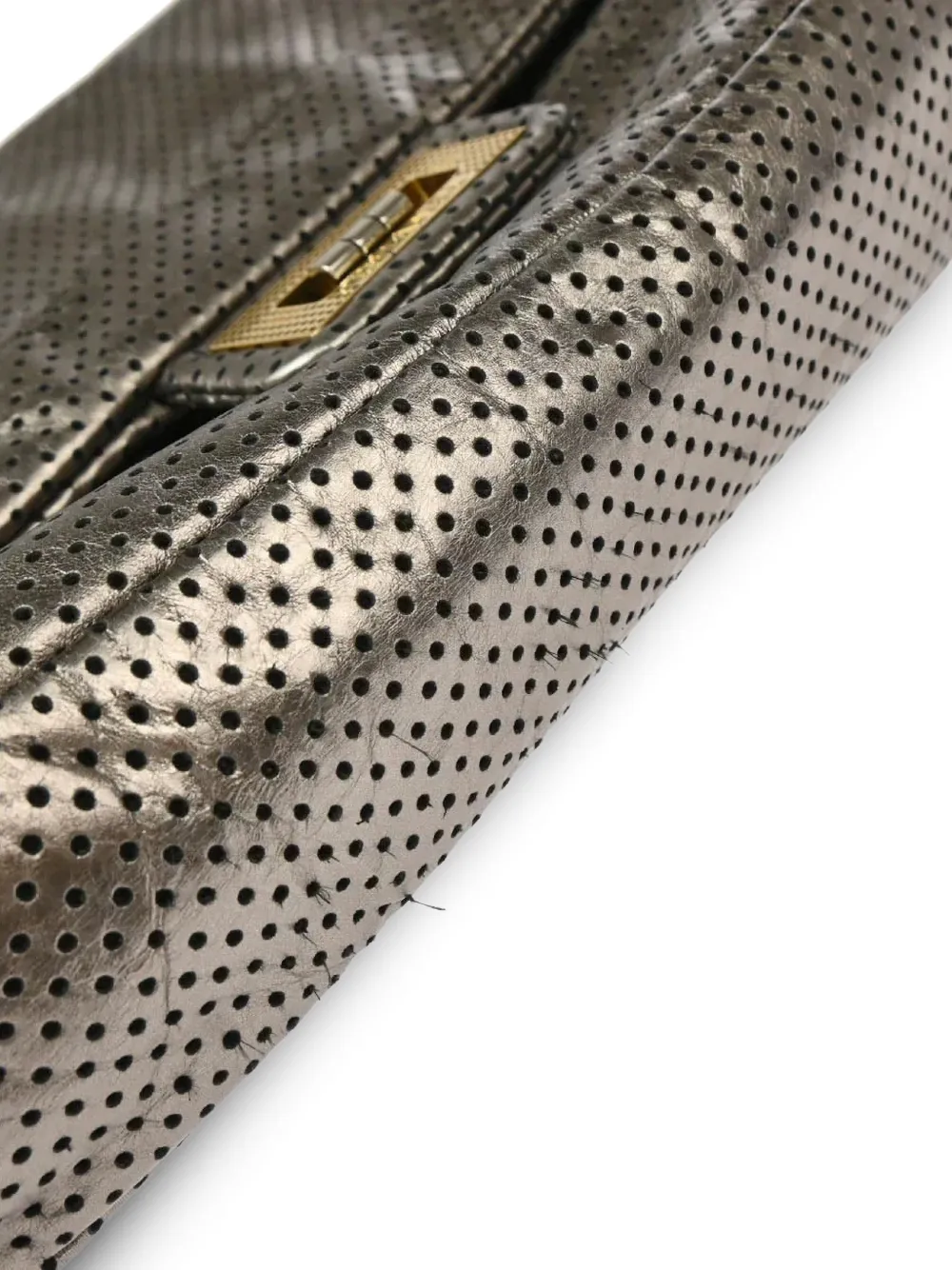 2007 Mademoiselle-Lock Perforated Chain Shoulder Bag