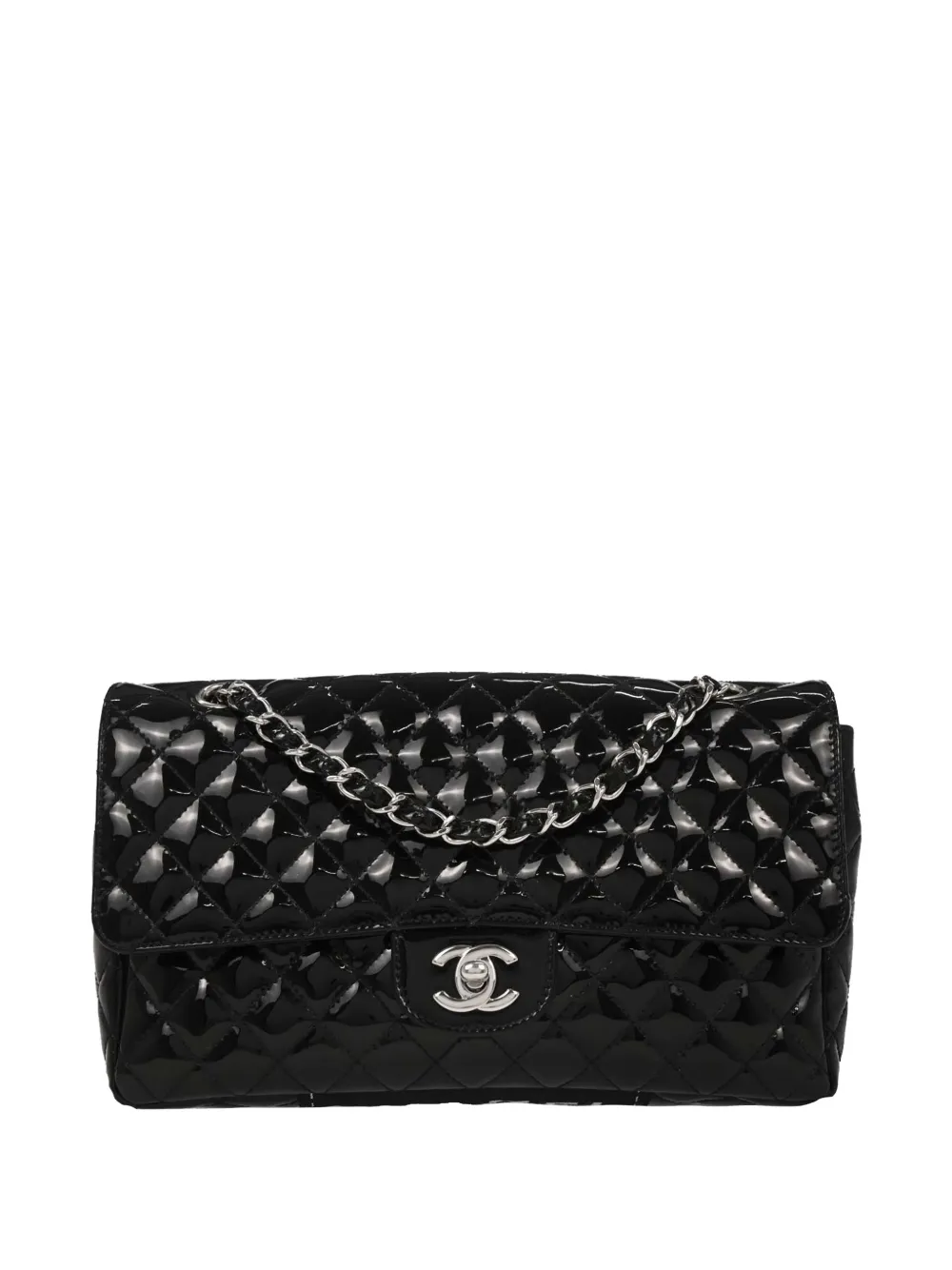 CHANEL Pre-Owned Borsa a spalla Secret Label Single Flap trapuntata 2006-2008 - Nero