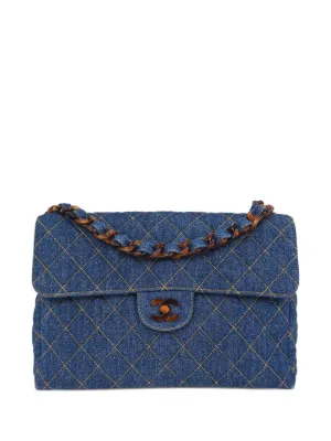 CHANEL Pre-Owned 1997 デニム マトラッセ ショルダーバッグ | ブルー