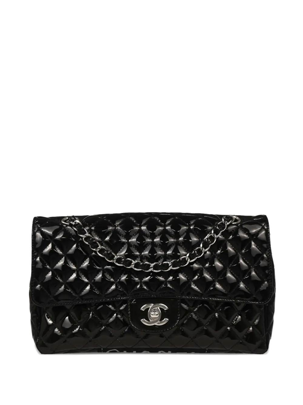 CHANEL Pre-Owned Borsa a spalla Secret Label con battente 2006-2008 - Nero