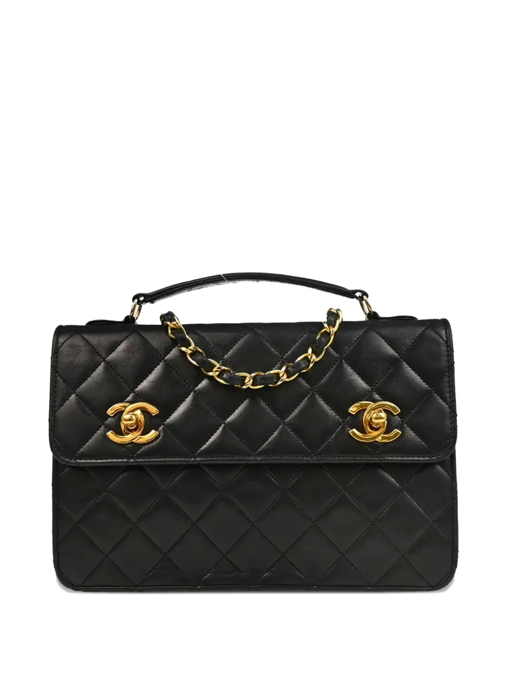 CHANEL Pre-Owned Borsa tote two-way trapuntata 1989-1991 - Nero