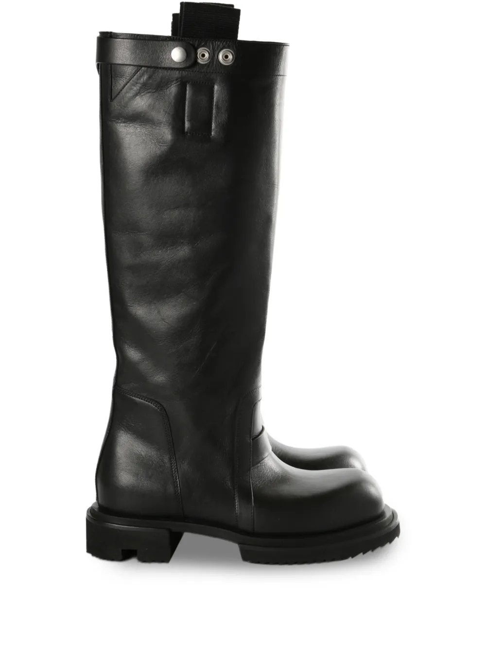 Rick Owens strap-detail boots Zwart