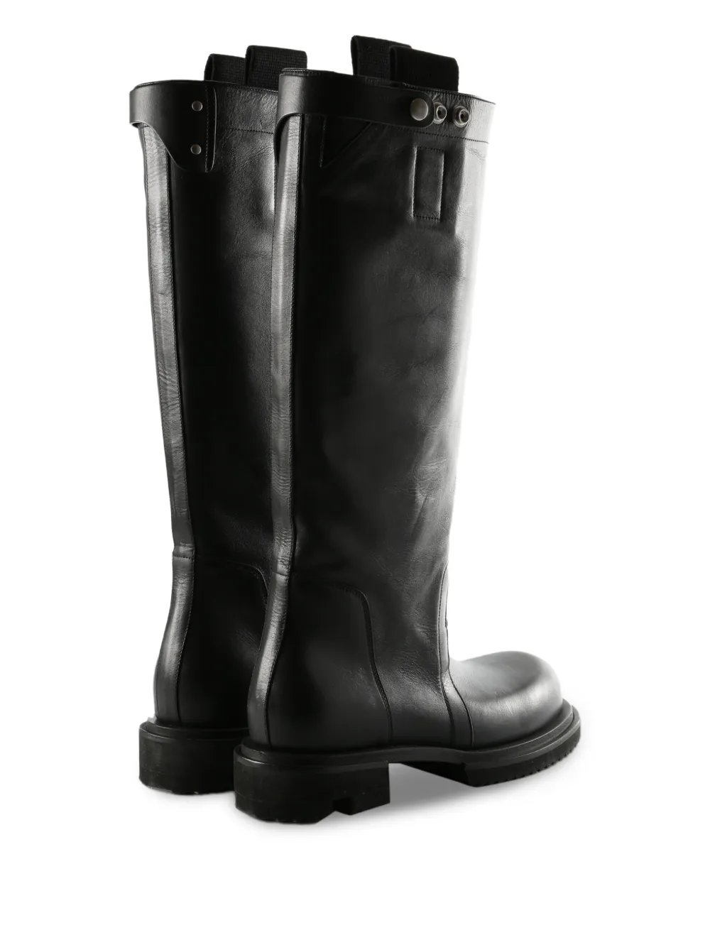 Rick Owens strap-detail boots Zwart