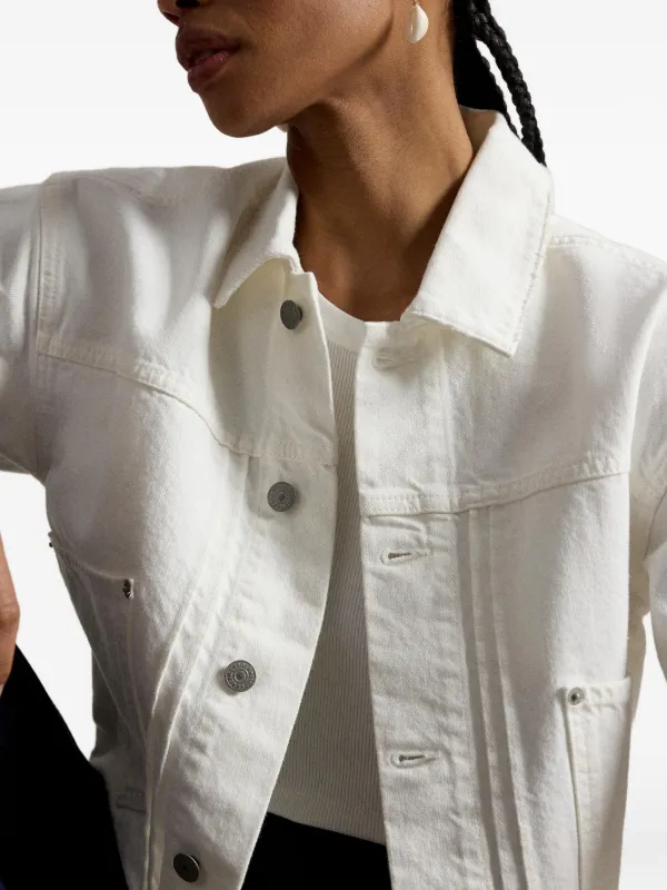 Polo Ralph Lauren Buttoned Jacket | White | FARFETCH