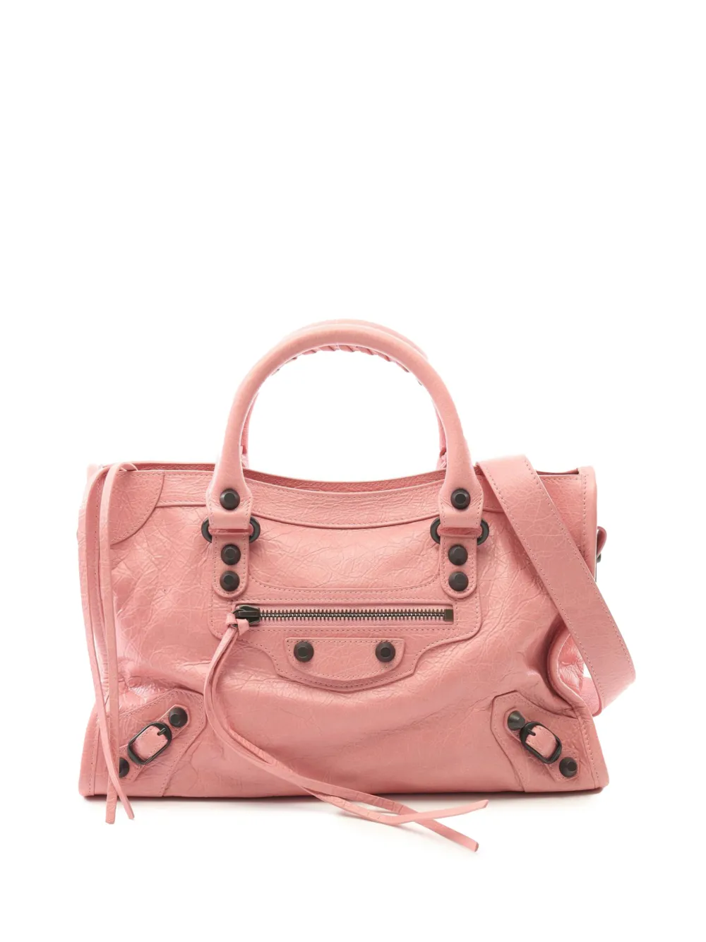 Balenciaga Pre-Owned 2010-2025 Small Lambskin Le City satchel - Rosa