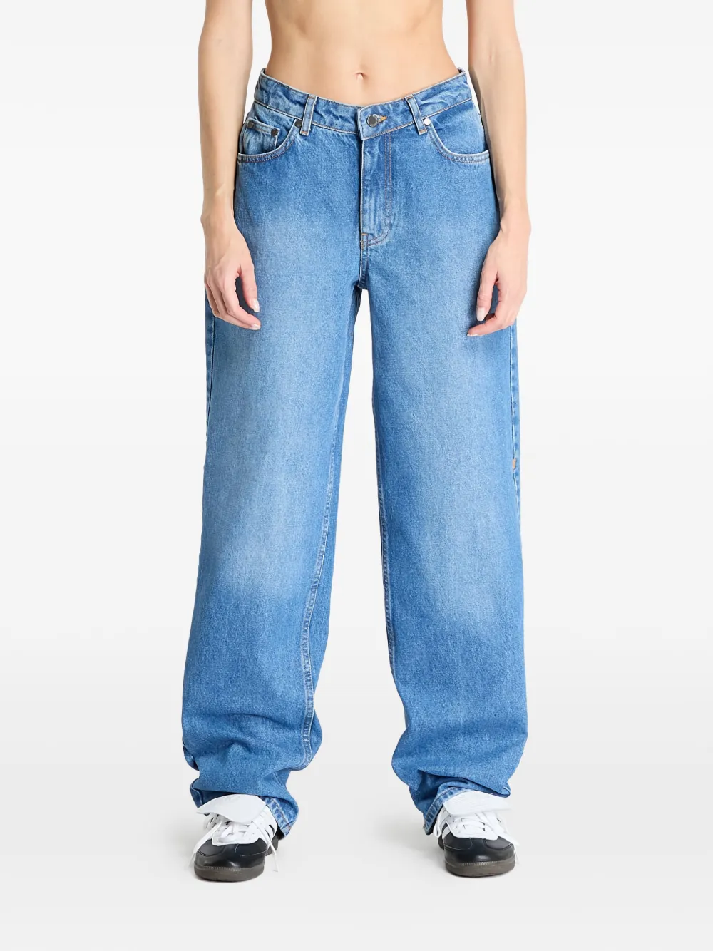 Daily Paper Asola Avery cotton jeans - Blu