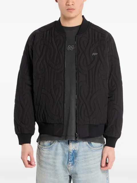 Filling Pieces quilted bomber jacket