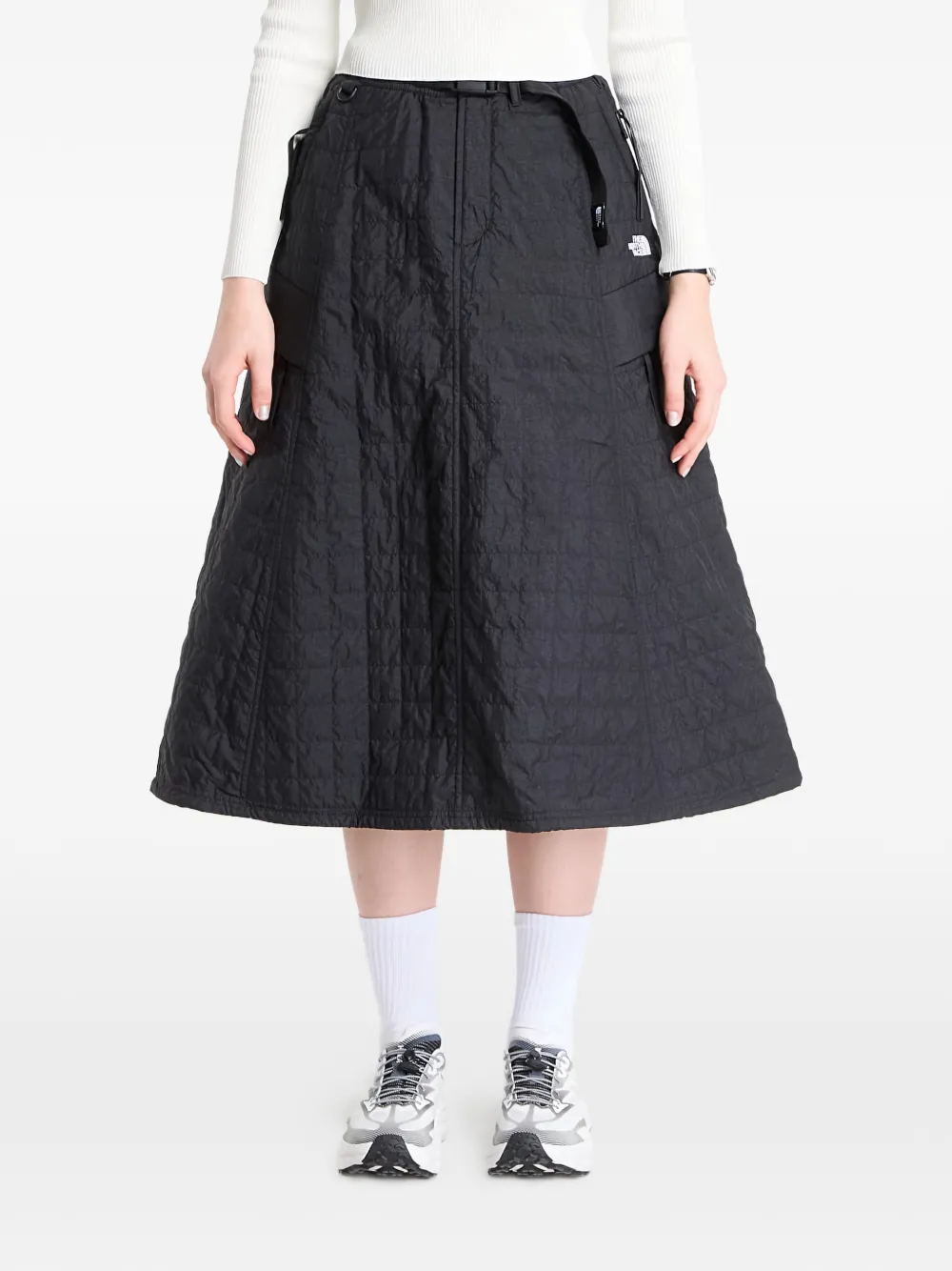 The North Face Face quilted volume midi skirt - Nero