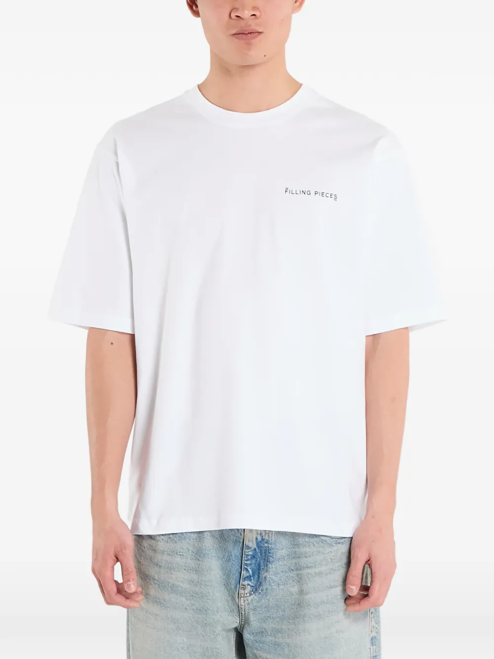 Filling Pieces ボクシー Tシャツ | ホワイト | Image 1