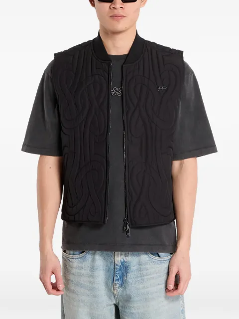 Filling Pieces quilted zip-up gilet
