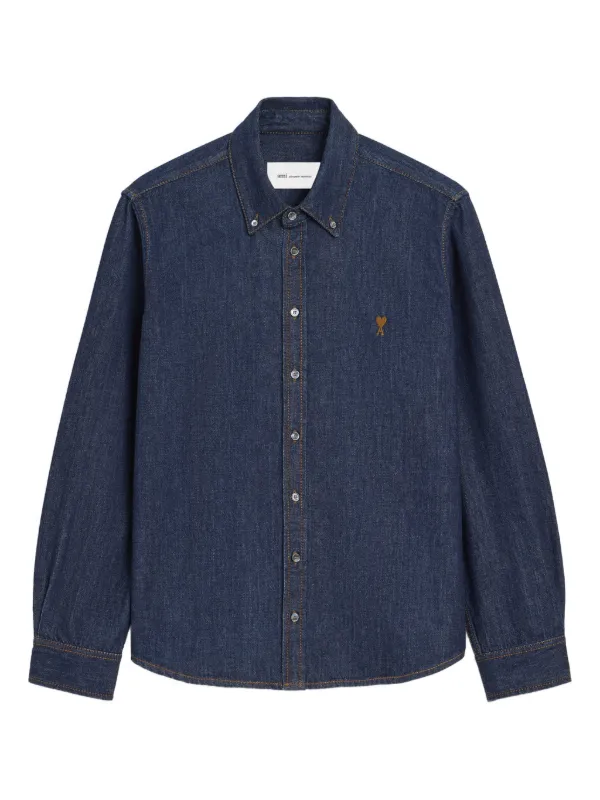 AMI Paris Camisa Ami De Coeur | Azul | FARFETCH CL