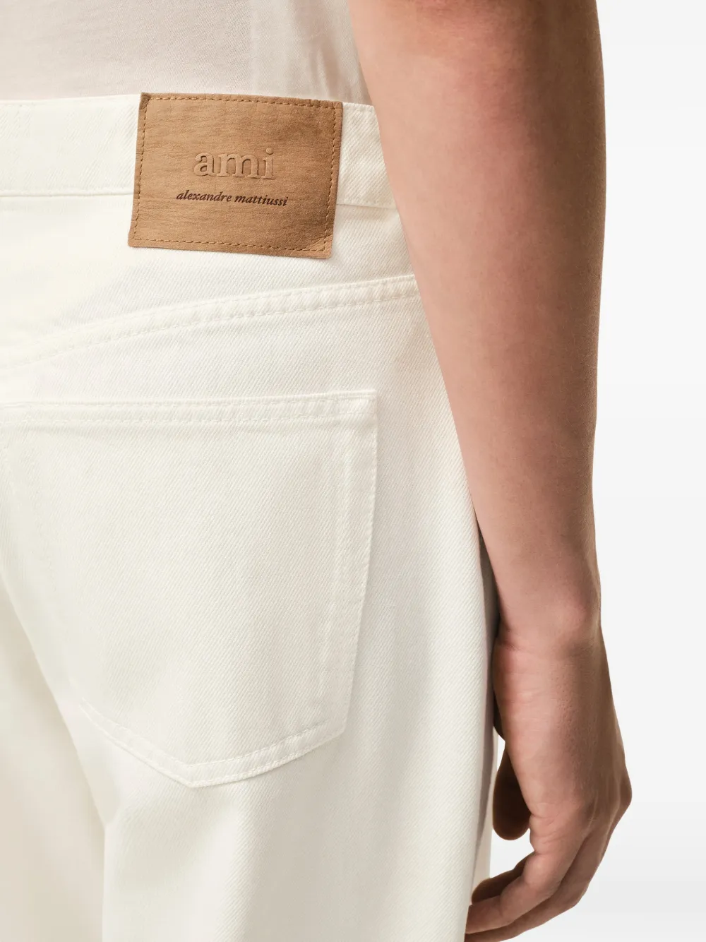AMI Paris Katoenen jeans Beige