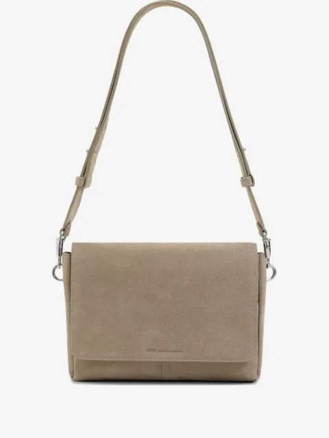 AMI Paris cow leather flap messenger Carrousel bag