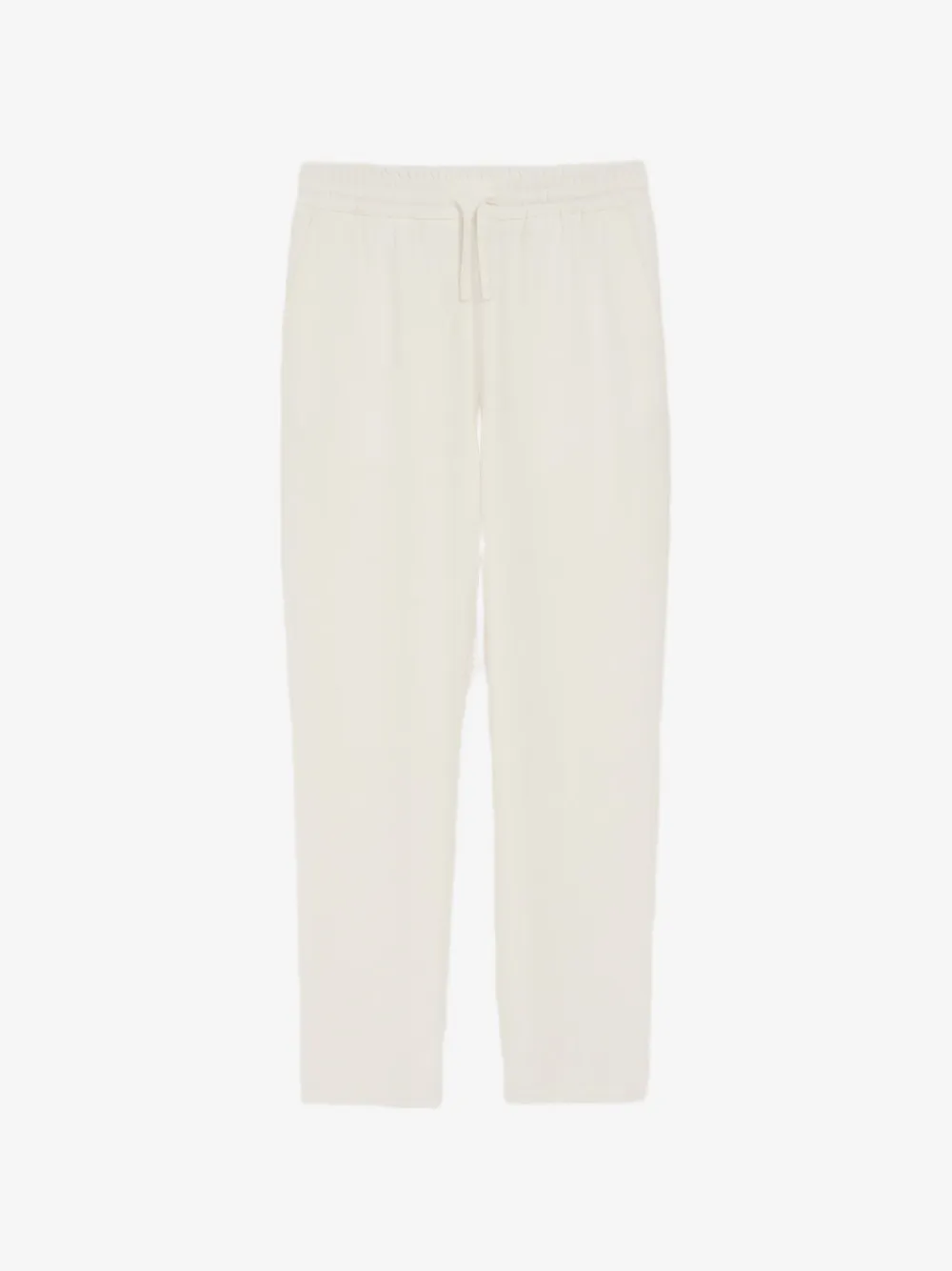 AMI Paris blended linen elasticated waist trousers | Neutrals | Image 1