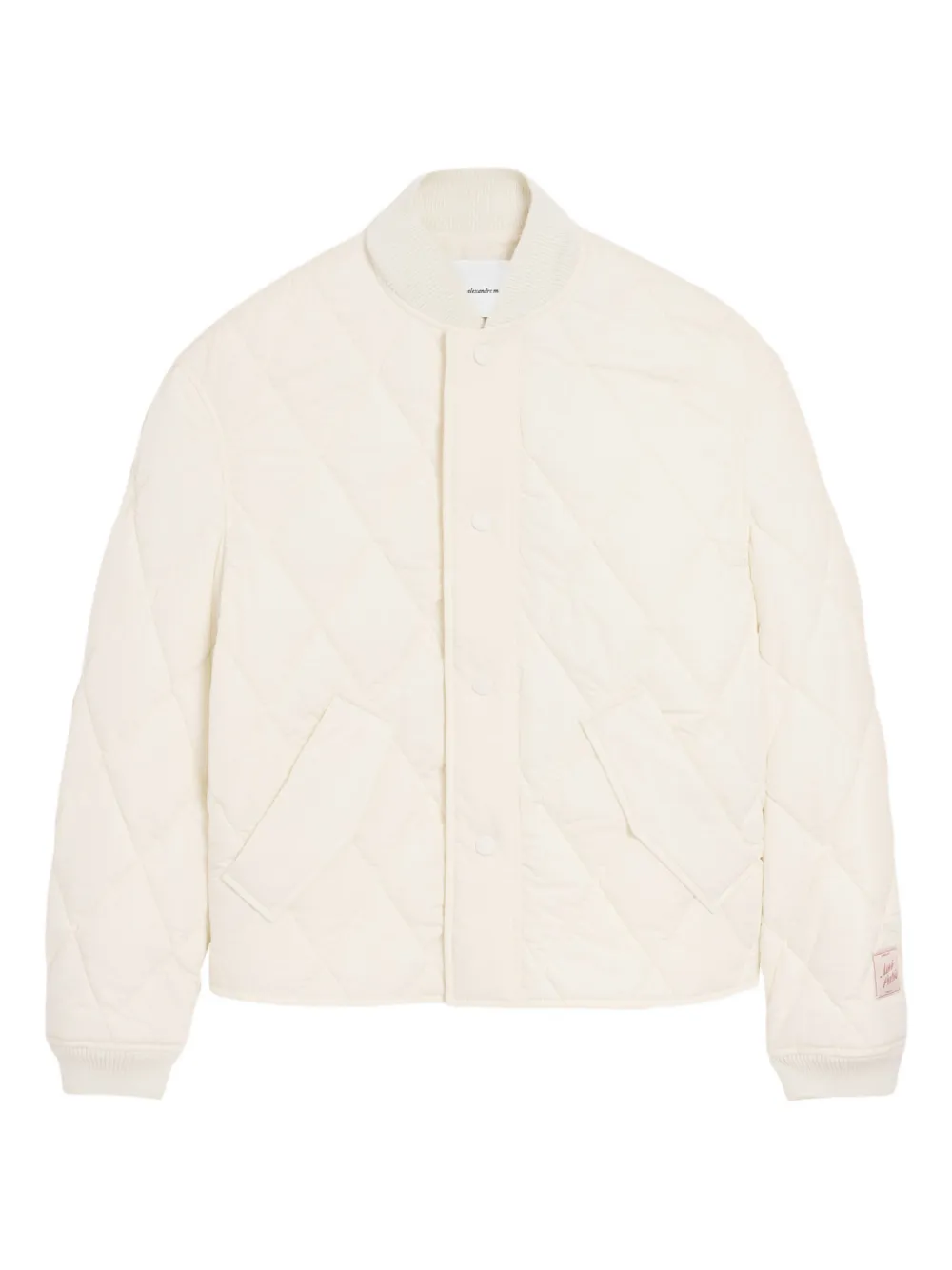AMI Paris crinkled padded jacket - Neutrals
