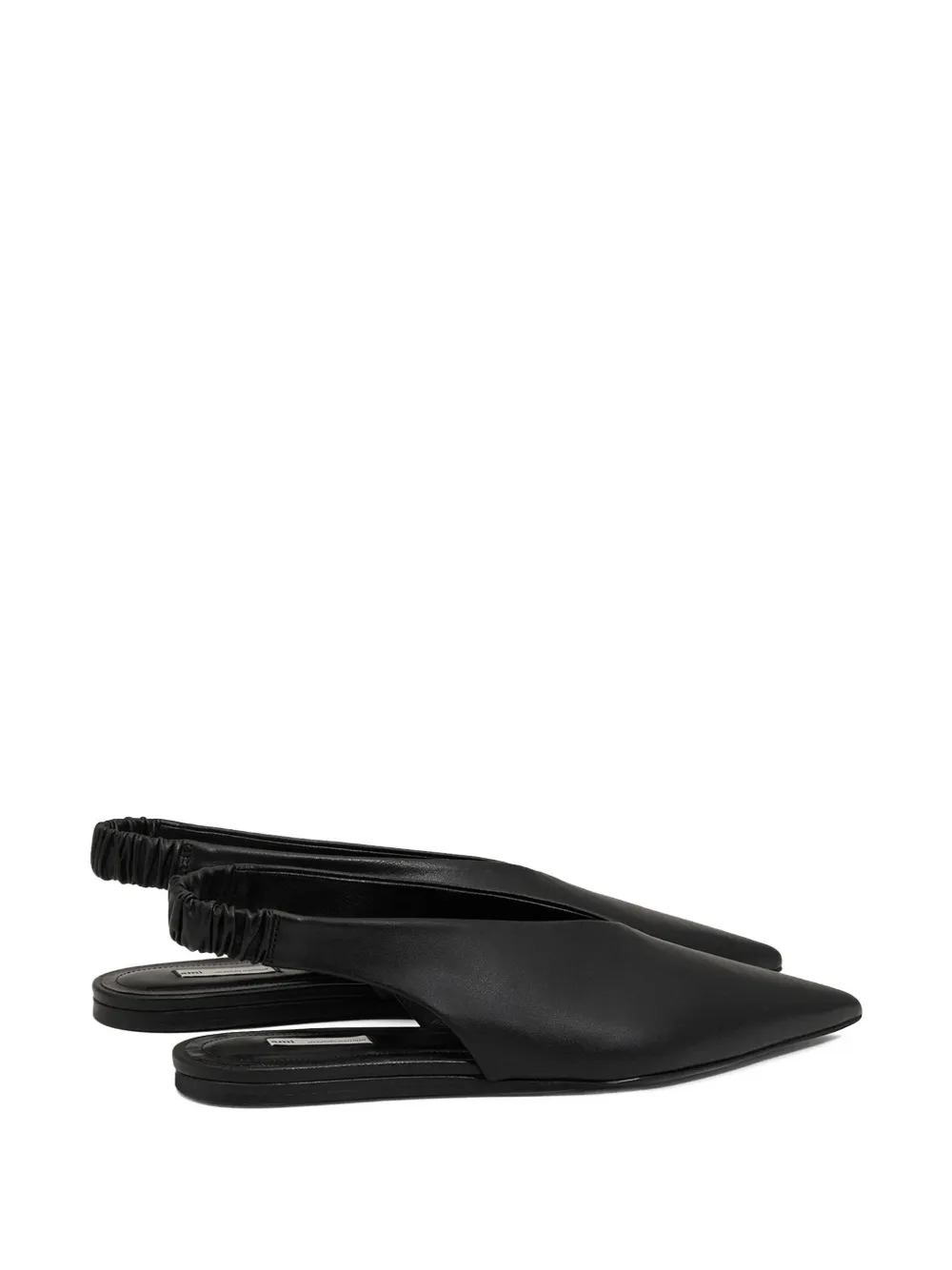 AMI Paris Slingbacks met puntige neus Zwart