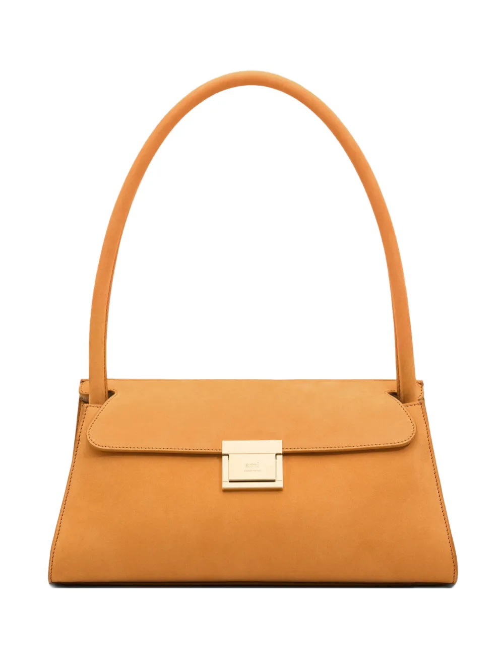 AMI Paris Borsa tote Mimi mini in pelle liscia - Arancione