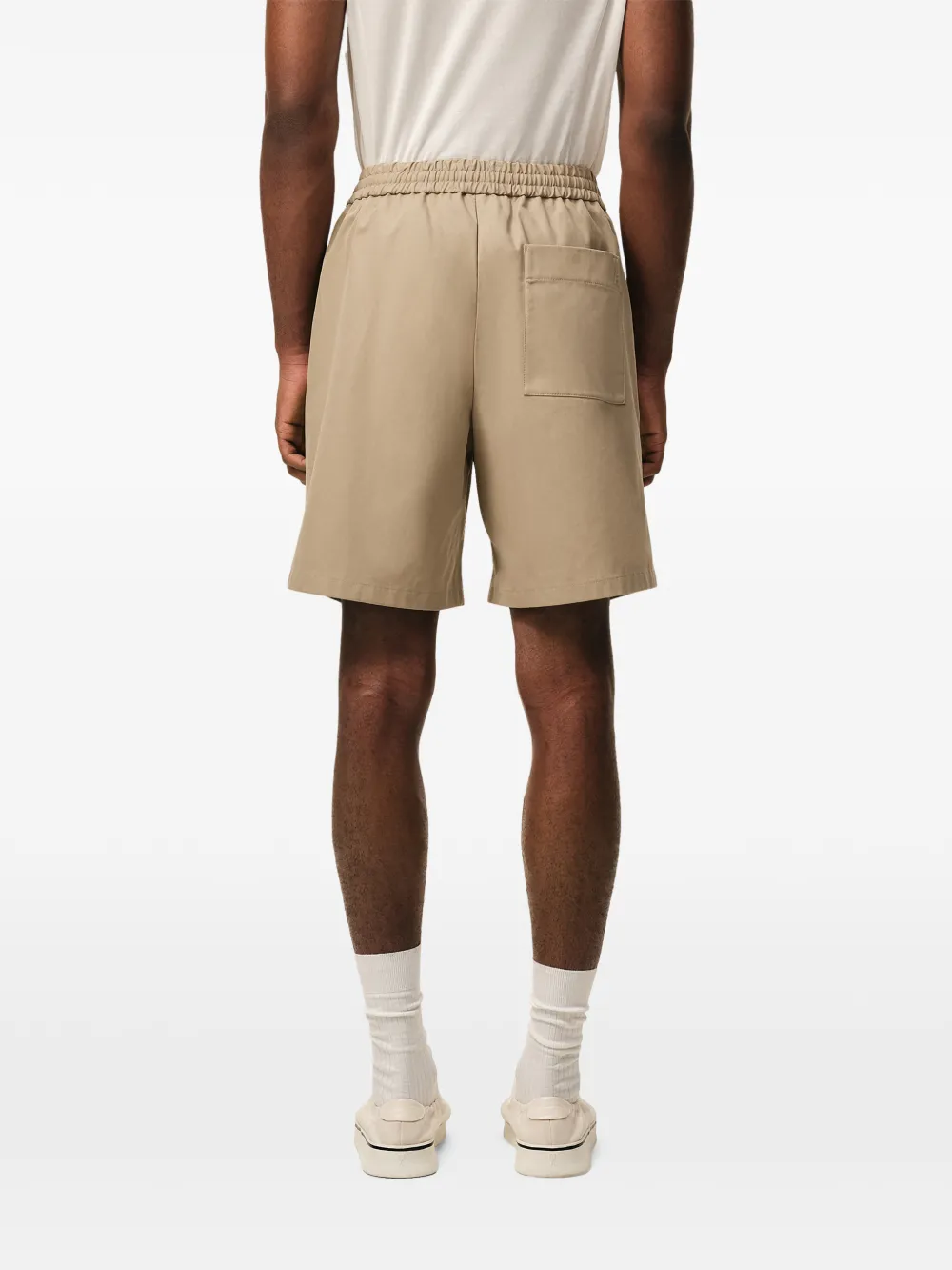 AMI Paris Ami De Coeur elastische shorts Bruin