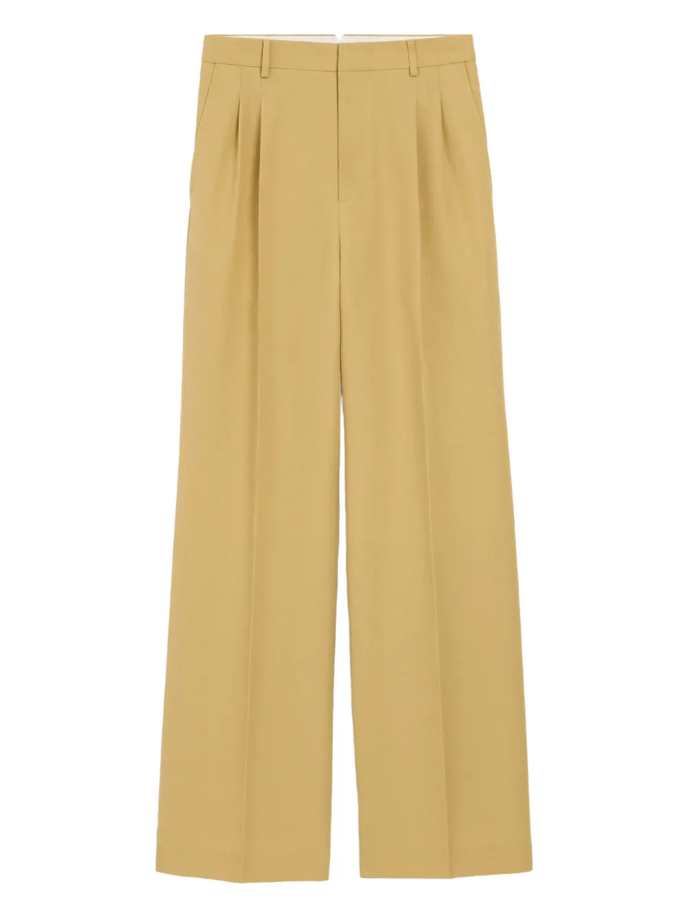 AMI Paris Weite Hose mit Bundfalten - Gelb