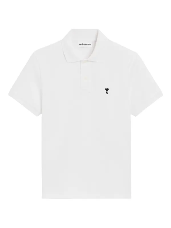 AMI Paris Camisa Polo Ami De Coeur | Branco | FARFETCH BR
