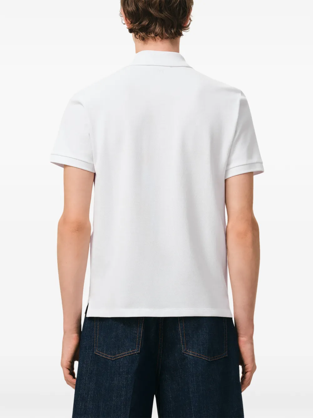AMI Paris Poloshirt met logo Wit