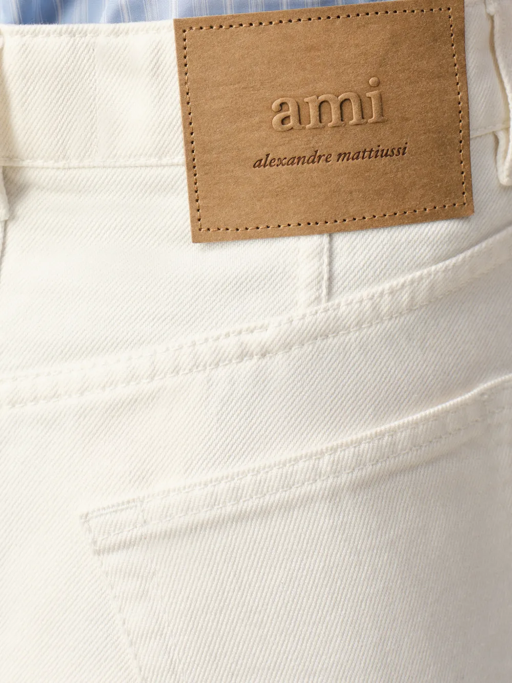 AMI Paris Low-waist maxi-rok Beige