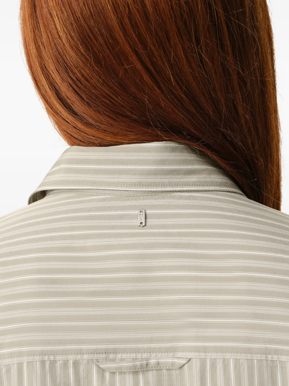 AMI Paris Blouse met ruches Grijs