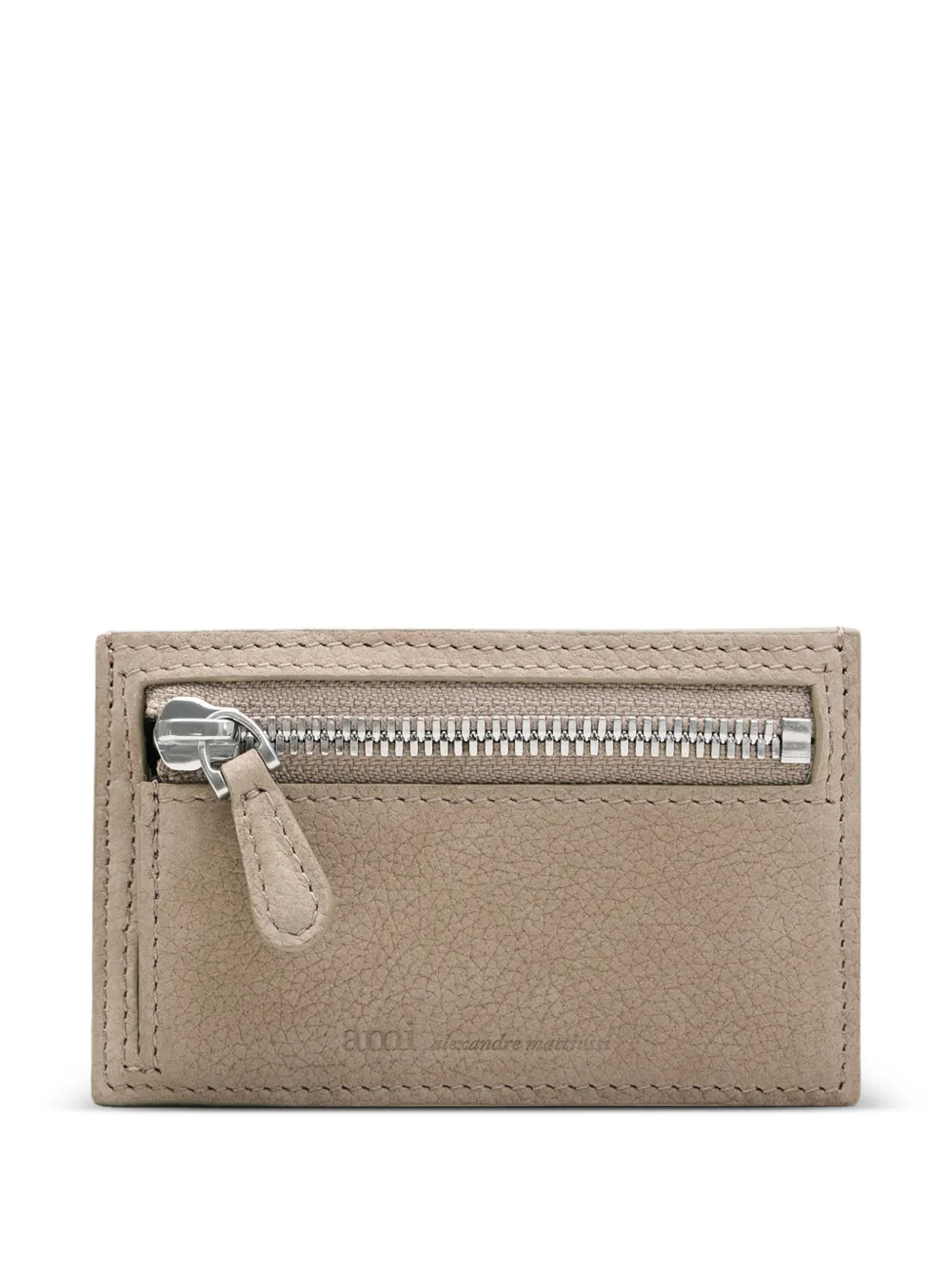 AMI Paris Portacarte Carrousel in pelle - Toni neutri