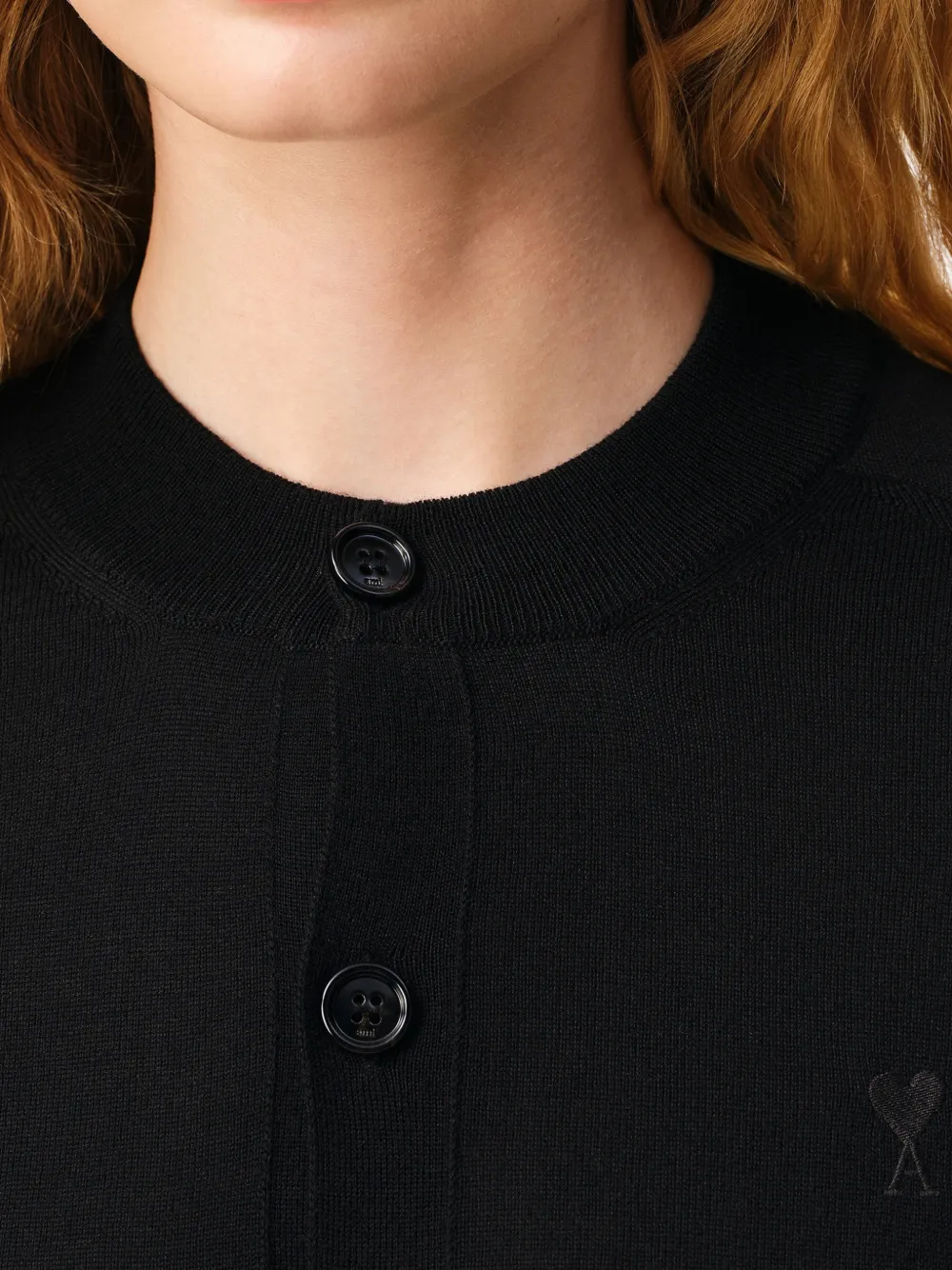 Ami De Coeur chest-embroidery cardigan