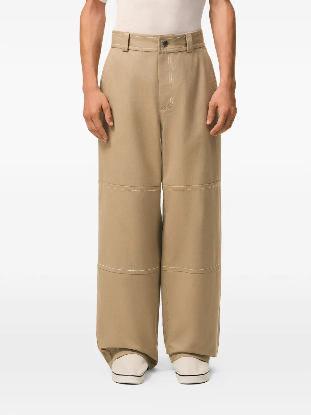 AMI Paris Cotton Worker Trousers | Neutrals | FARFETCH SA