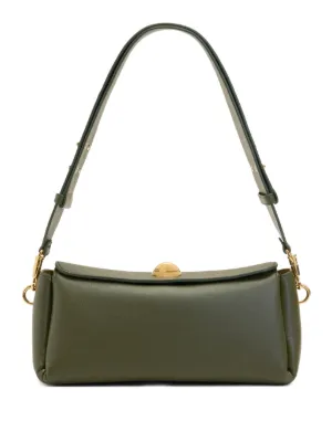 Patou Le Patou ハーフムーン レザーショルダーバッグ | ブラウン
