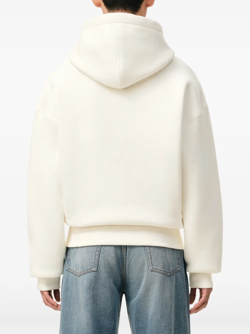 AMI Paris Ami De Coeur hoodie met reliëf Beige