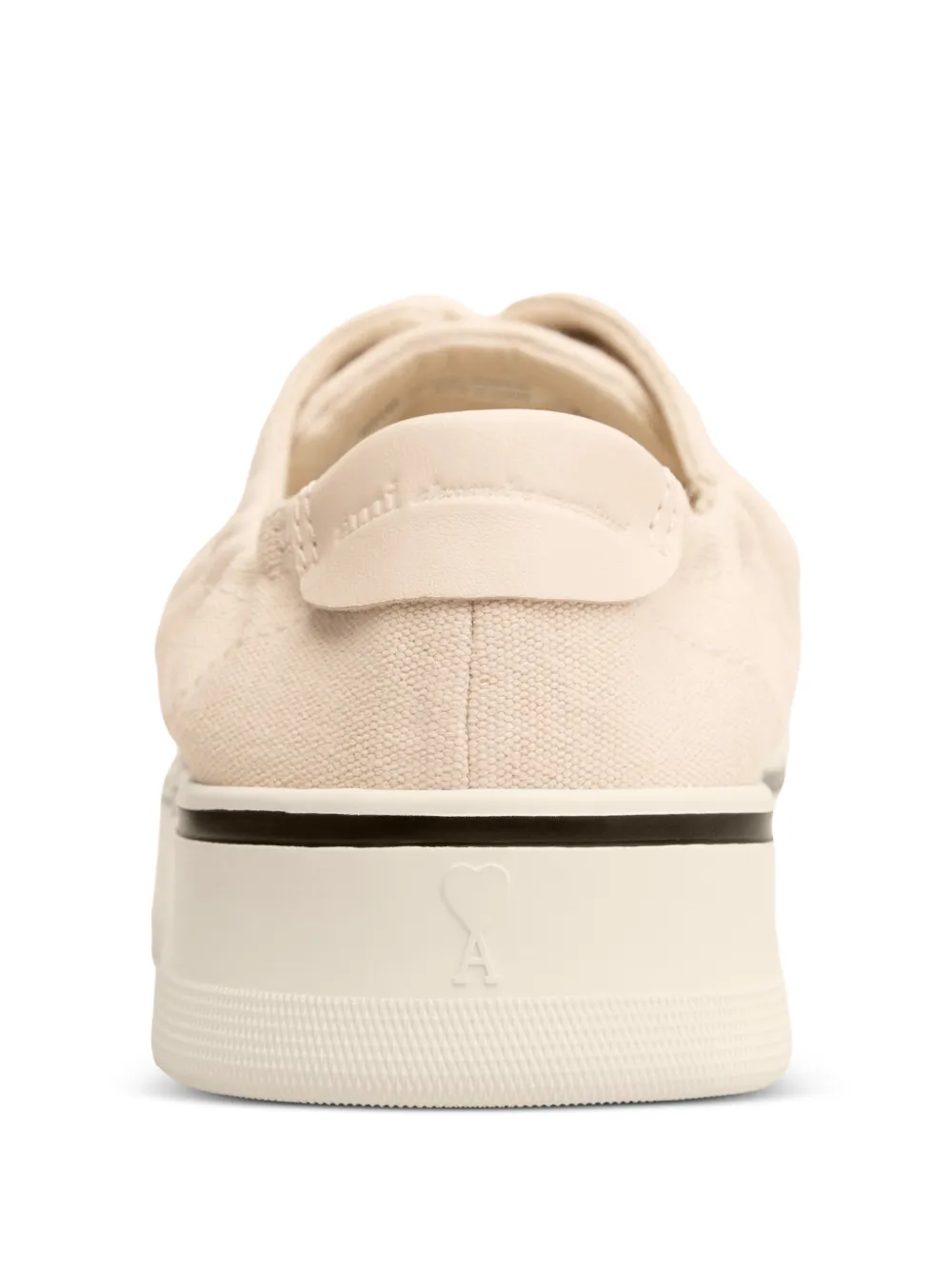 AMI Paris Tennis sneakers met verwassen effect Beige