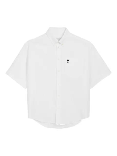 AMI Paris embroidered boxy shirt