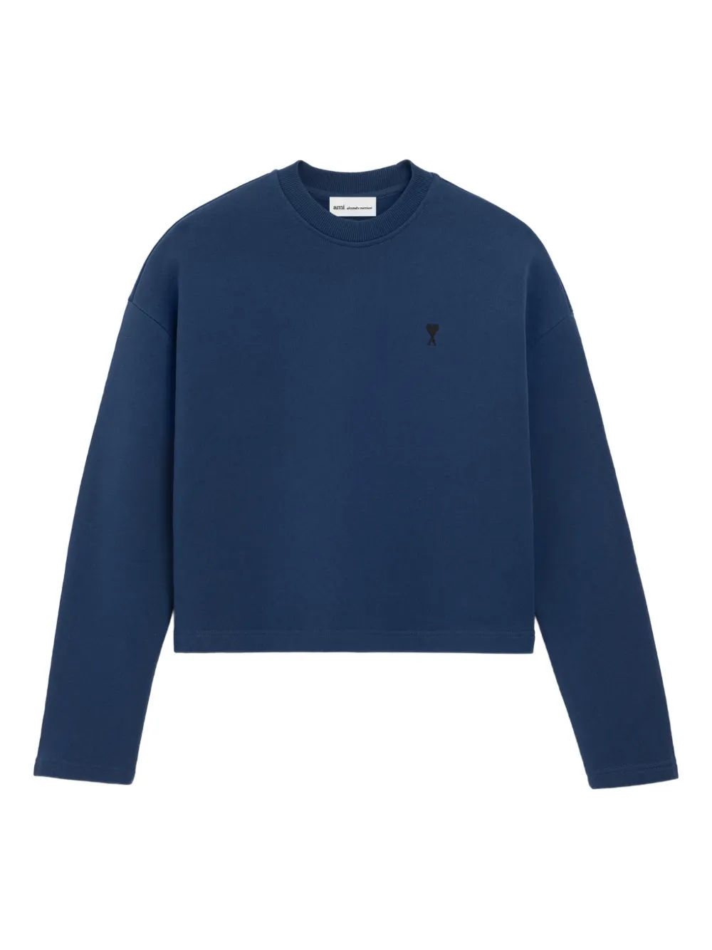 AMI Paris ami coeur cropped sweatshirt - Blu