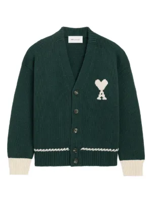 AMI Paris Vネック カーディガン | ブルー | FARFETCH JP