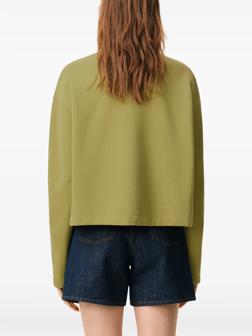AMI Paris Ami de Coeur sweater met borduurwerk Groen