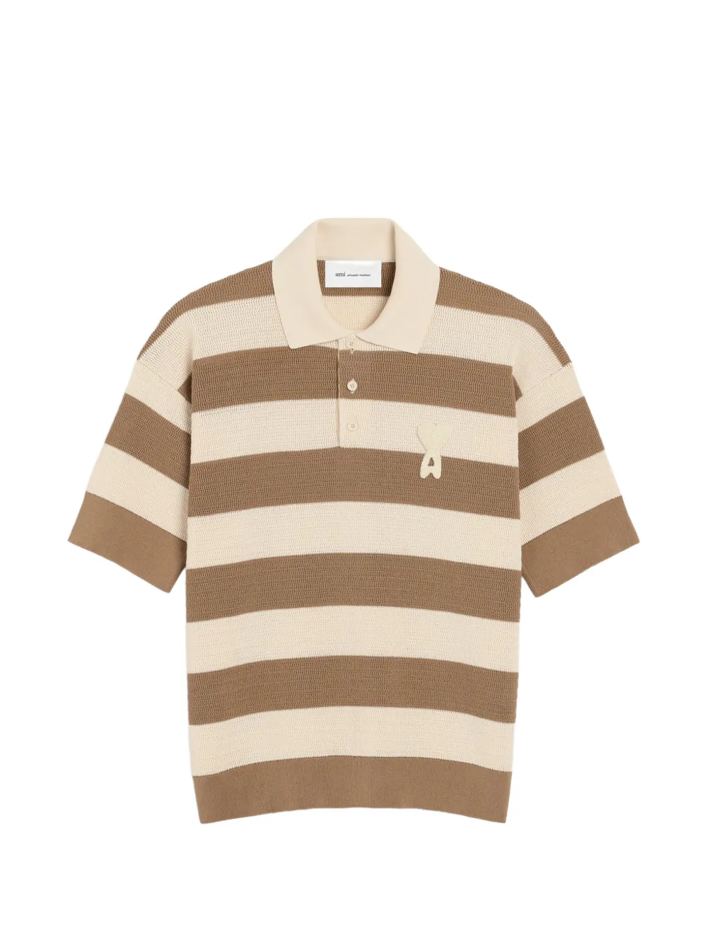 AMI Paris Polo Ami de Coeur a righe - Toni neutri