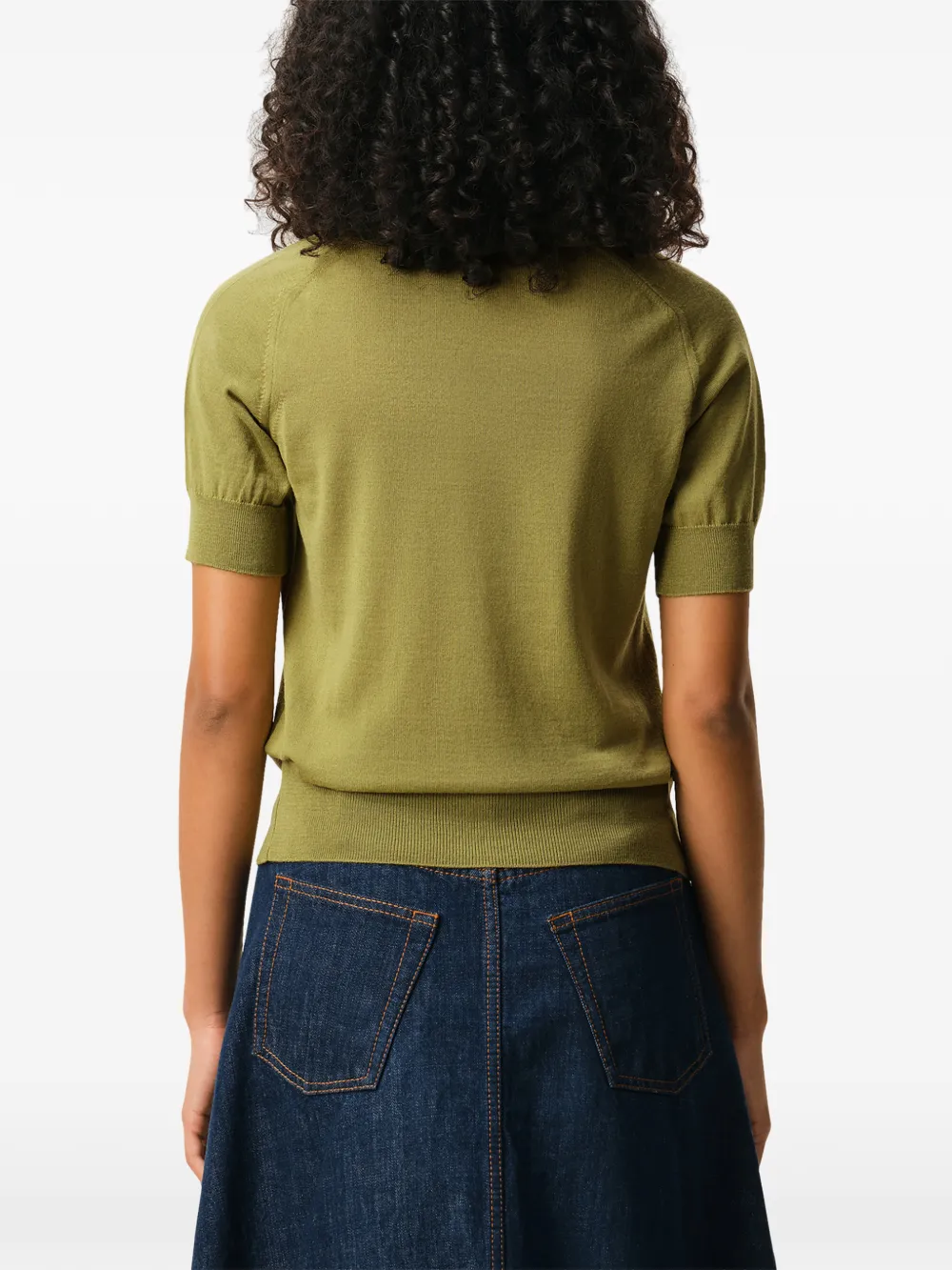 AMI Paris Poloshirt met logo Groen