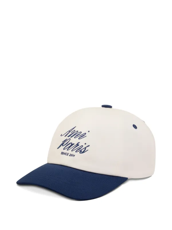 AMI Paris logo-embroidered two-tone Cap | Neutrals | FARFETCH