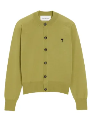 AMI Paris ショートスリーブ カーディガン | グリーン | FARFETCH JP