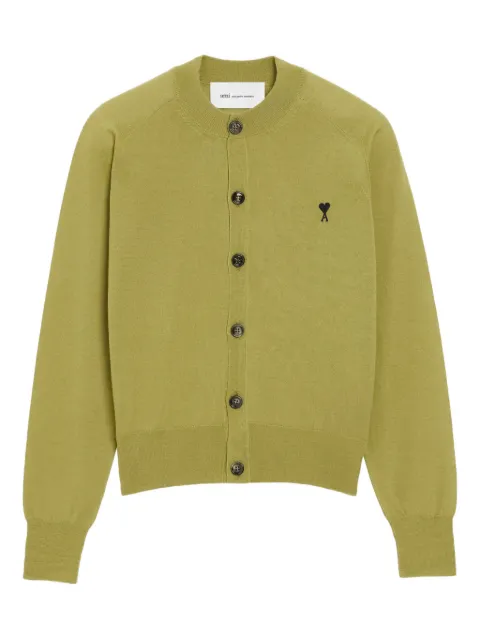 AMI Paris wool crewneck Ami de Coeur cardigan